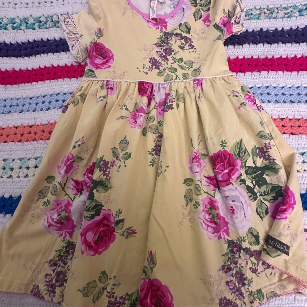 Matilda Jane Pink and Purple Pleated Sundress